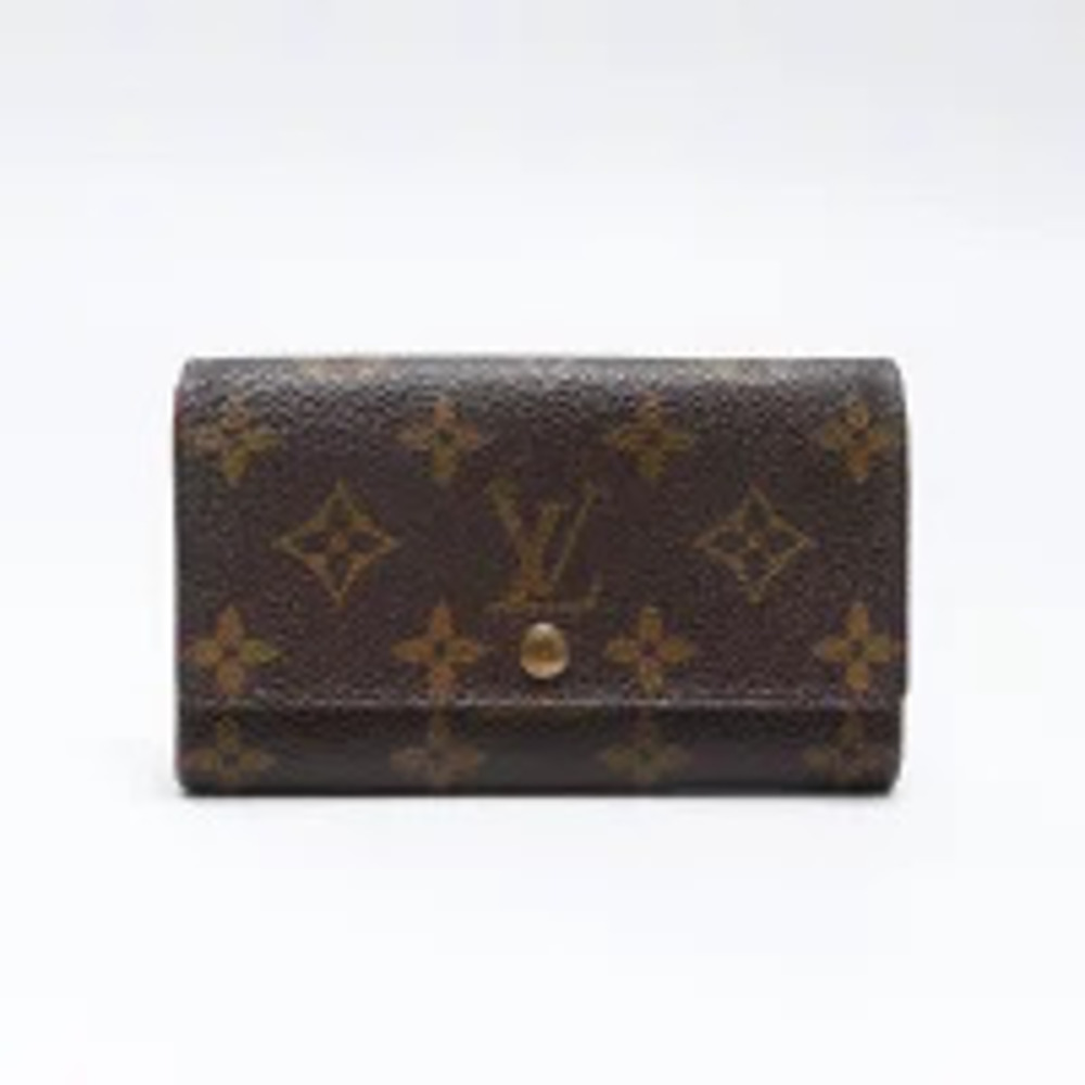 Louis Vuitton Monogram Bi fold Wallet Brown